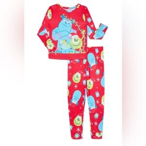 NWT-Disney x Pixar Monster’s Inc. Unisex 2-Piece Matching Pajamas Set